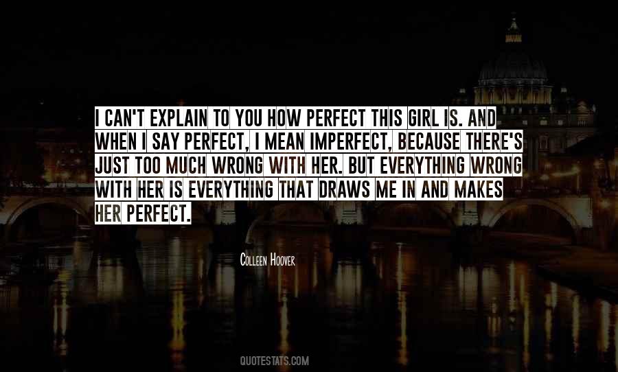 Perfect And Imperfect Quotes #815964