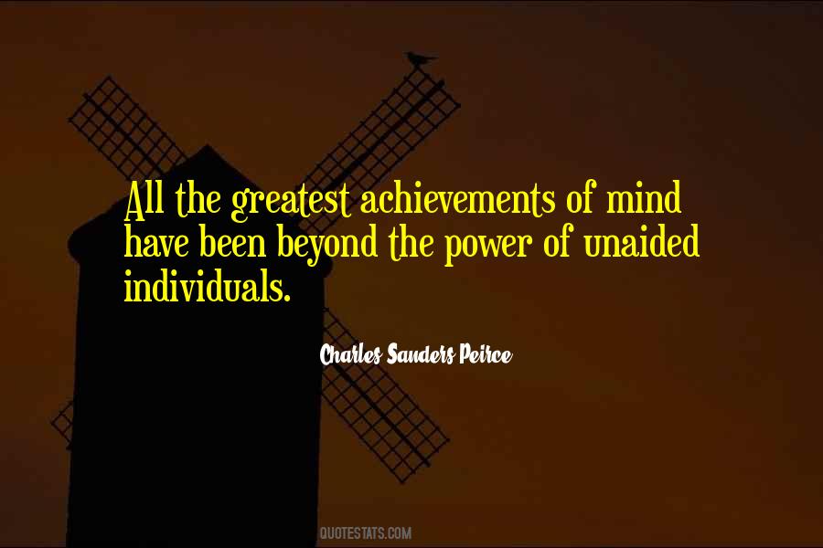 Individual Achievement Quotes #792917