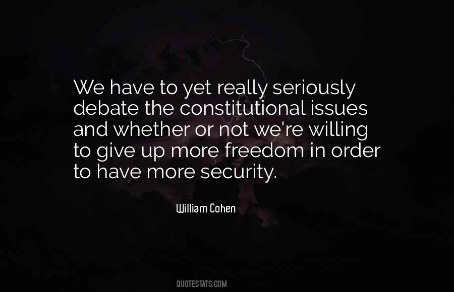 Constitutional Issues Quotes #1814930