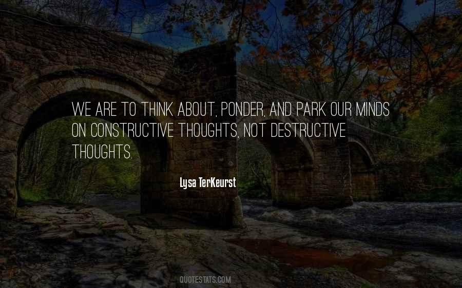 Constructive And Destructive Quotes #1203065