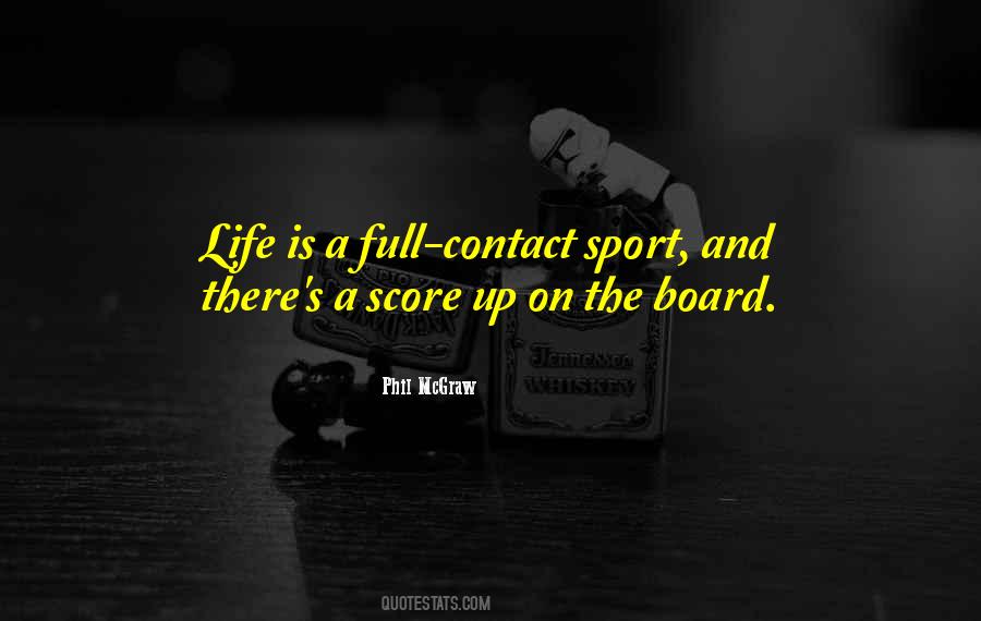 Contact Sport Quotes #1230197