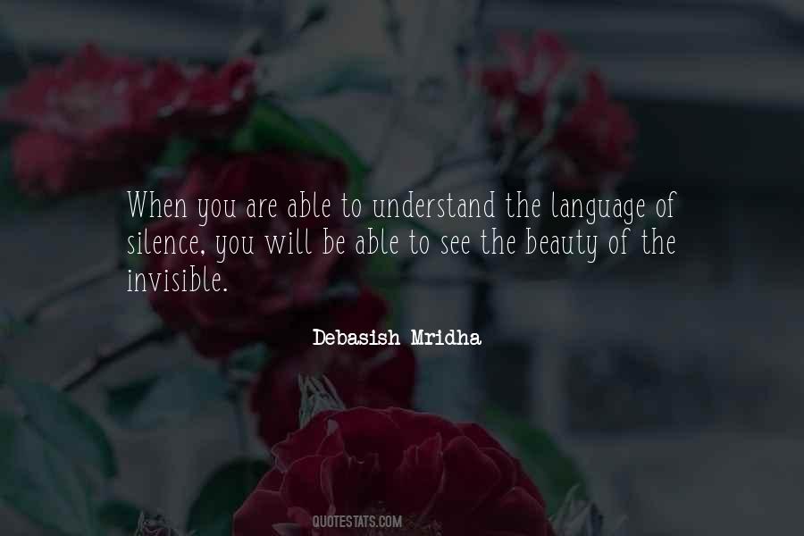 The Language Of Silence Quotes #1129662