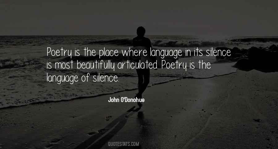 The Language Of Silence Quotes #136632