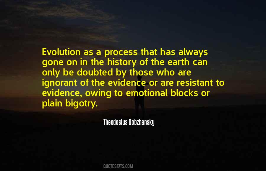 Dobzhansky Evolution Quotes #1797026