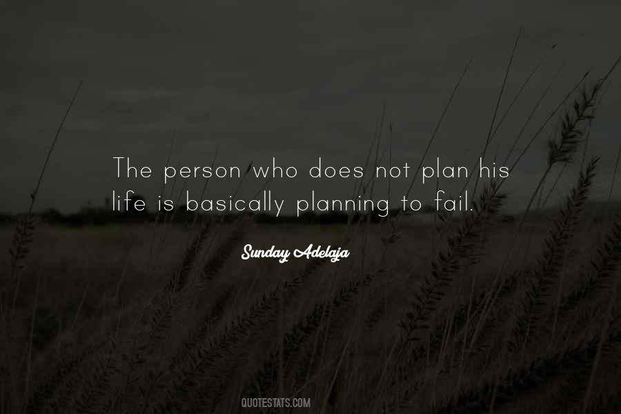 Fail To Plan Quotes #239123