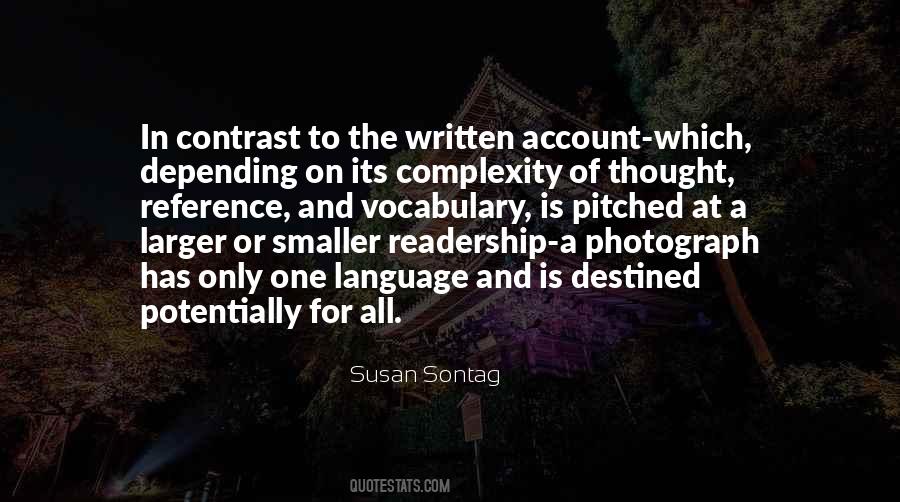 Contrast Photography Quotes #1031355