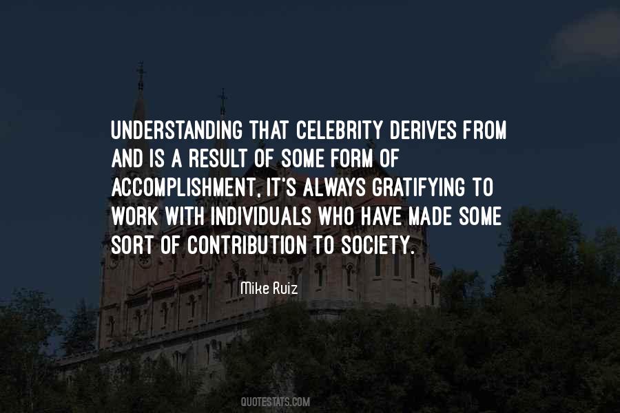 Contribution To Society Quotes #1528096