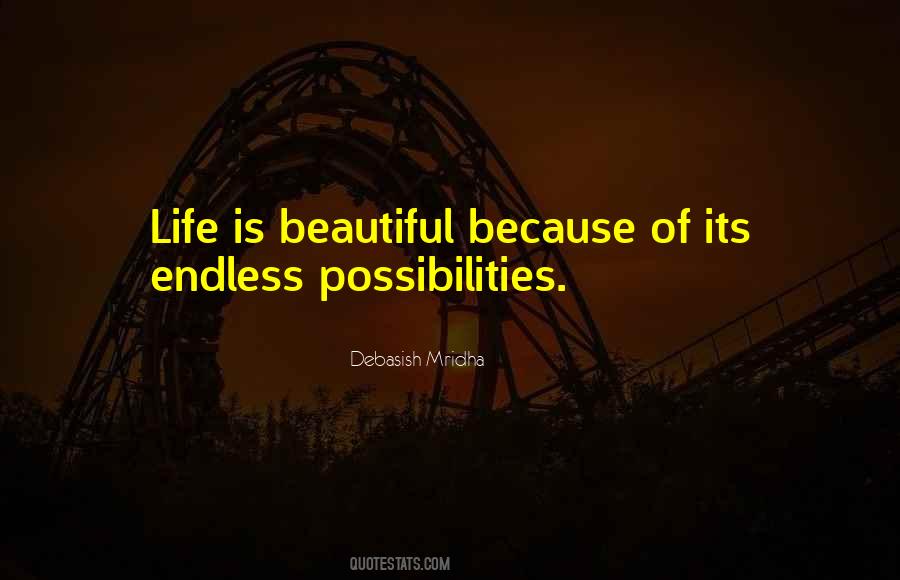 Endless Possibilities In Life Quotes #15511
