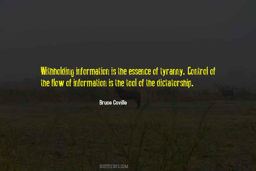 Control Of Information Quotes #883570