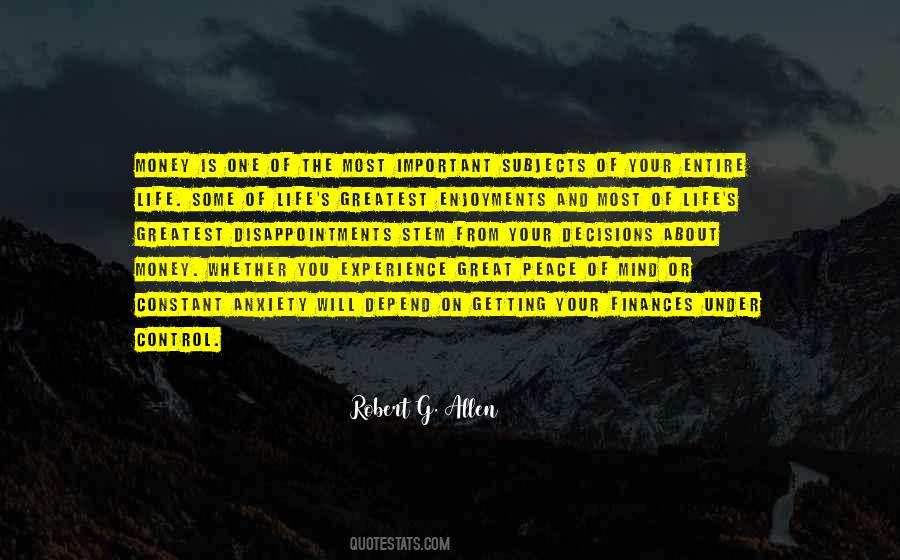 Control Of Your Mind Quotes #1839325