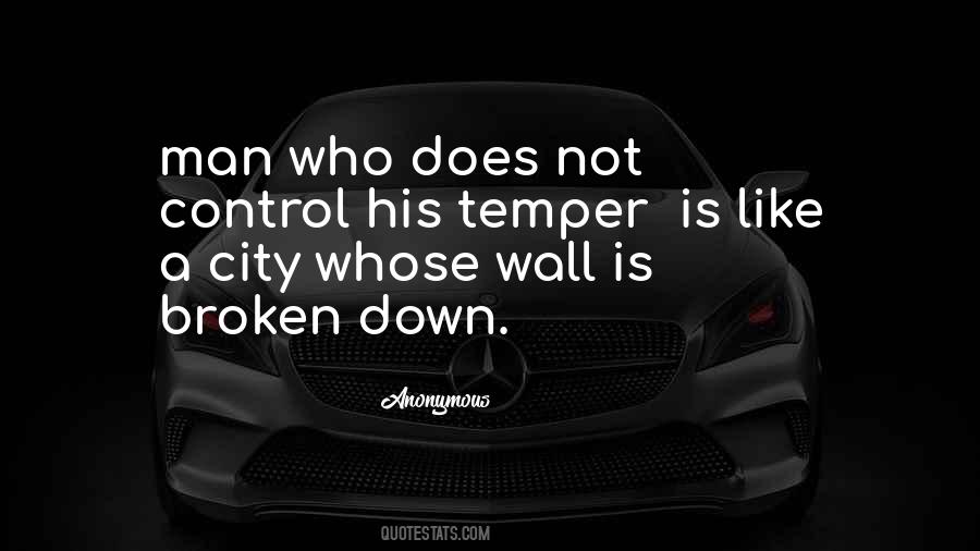 Control Your Temper Quotes #991774