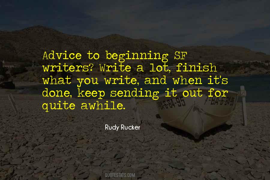 Advice For Writers Quotes #617543