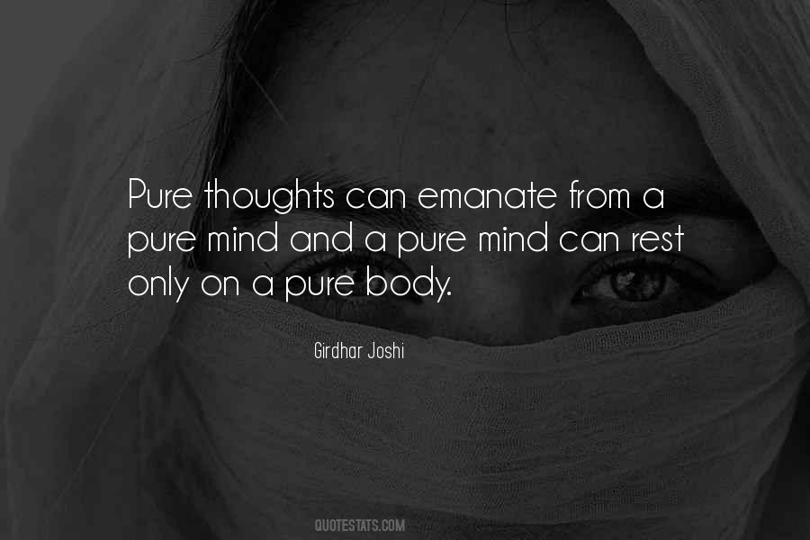 Pure Thoughts Quotes #1111288