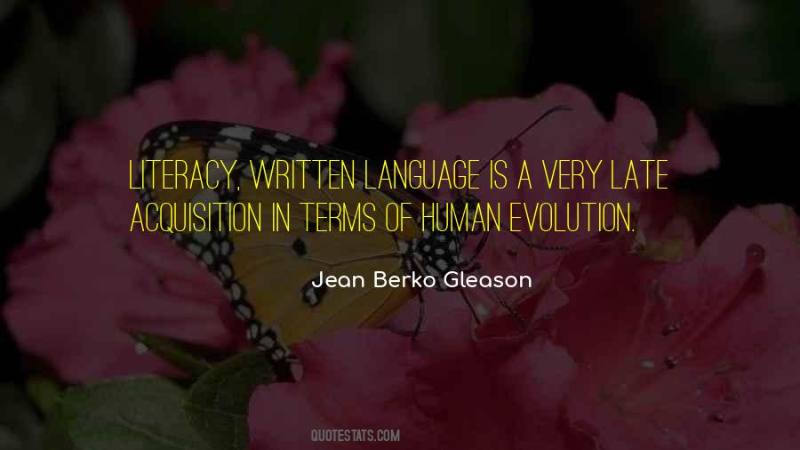 Quotes About Language Evolution #636093