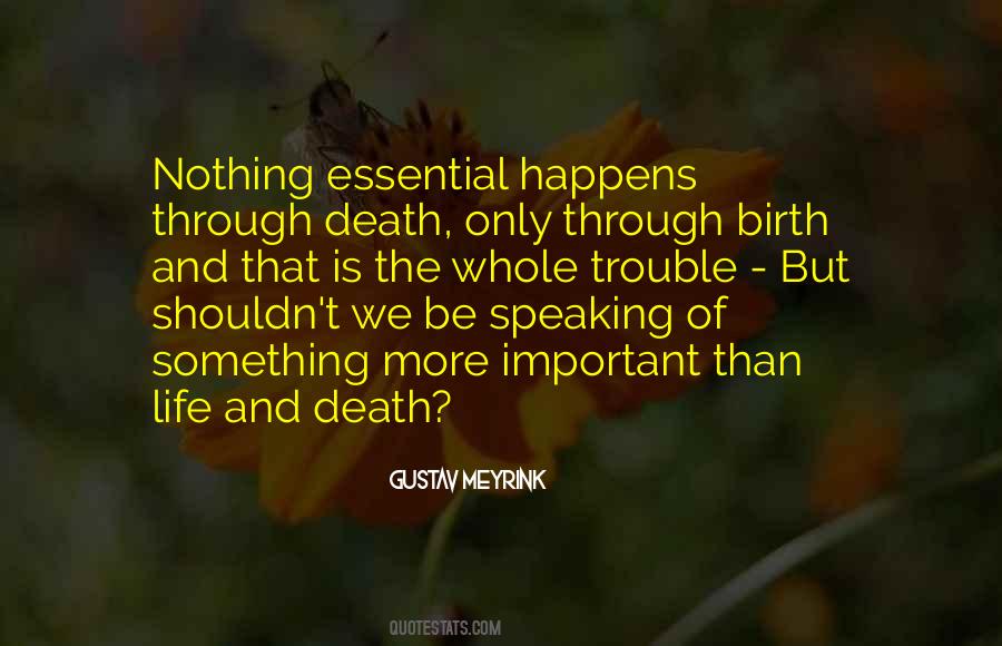 Birth Life Death Quotes #456963