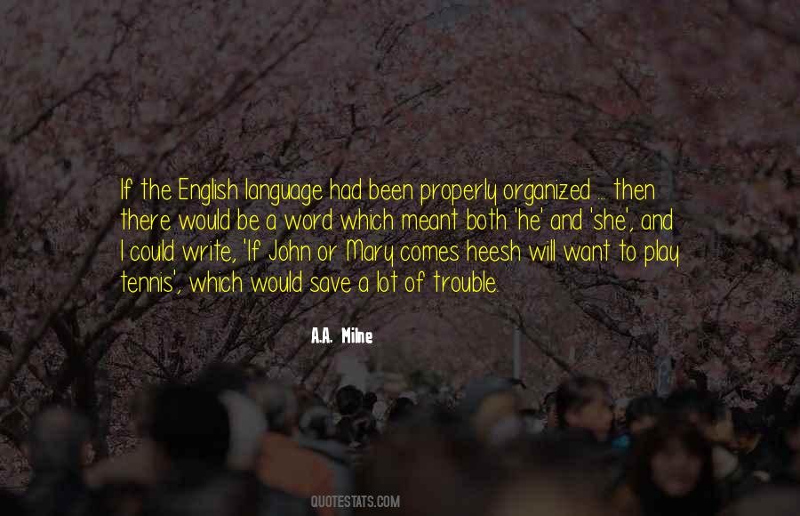Quotes About Language English #108408