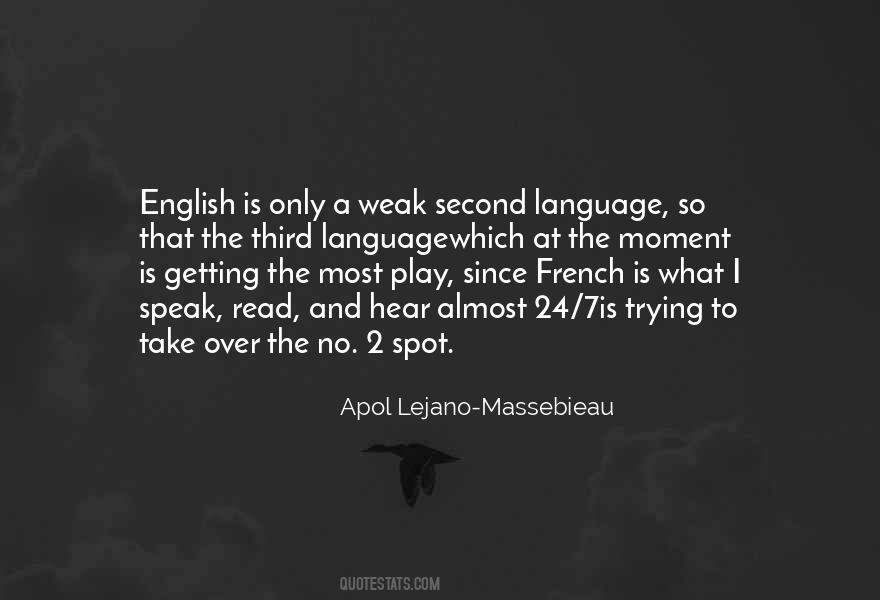 Quotes About Language English #123621