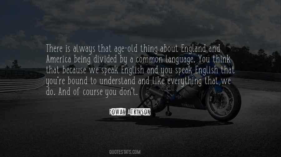 Quotes About Language English #138975
