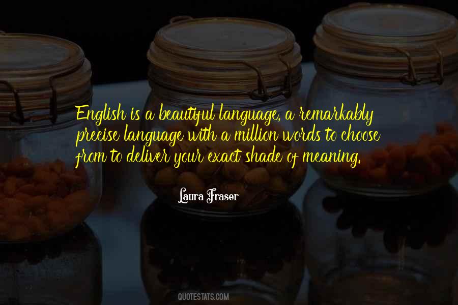 Quotes About Language English #140018