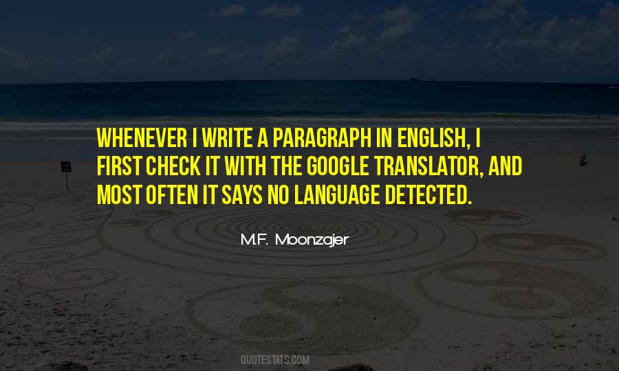 Quotes About Language English #199968