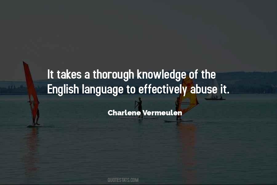 Quotes About Language English #209677