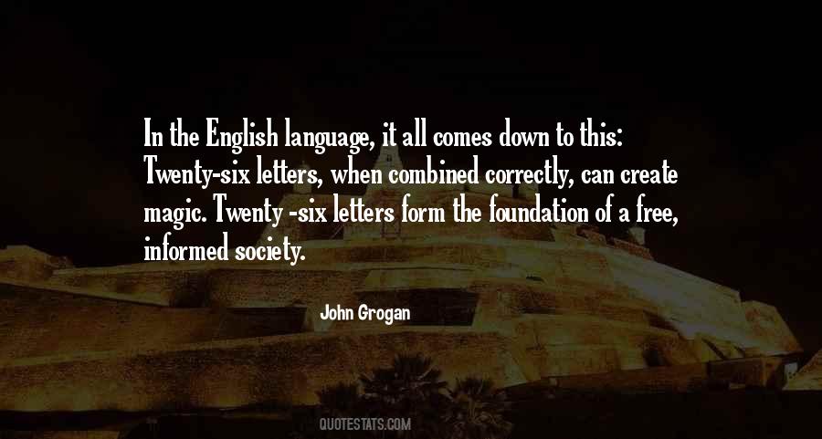 Quotes About Language English #210295