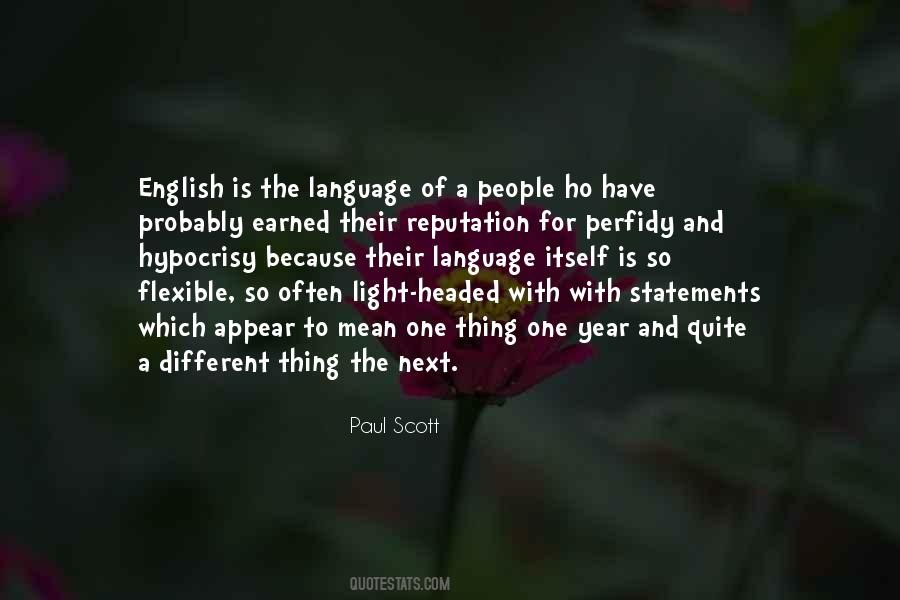 Quotes About Language English #53351
