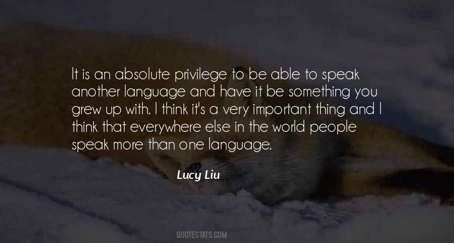 Quotes About Language And Thinking #1012104