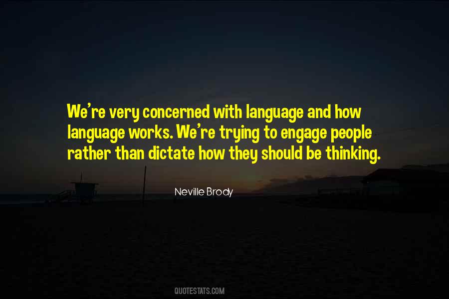 Quotes About Language And Thinking #285271