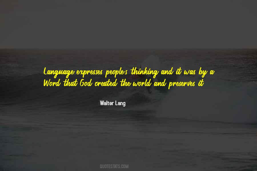Quotes About Language And Thinking #519295