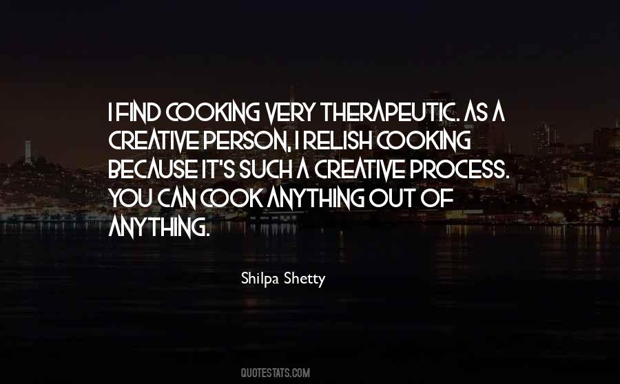 Cooking Is Therapeutic Quotes #441503