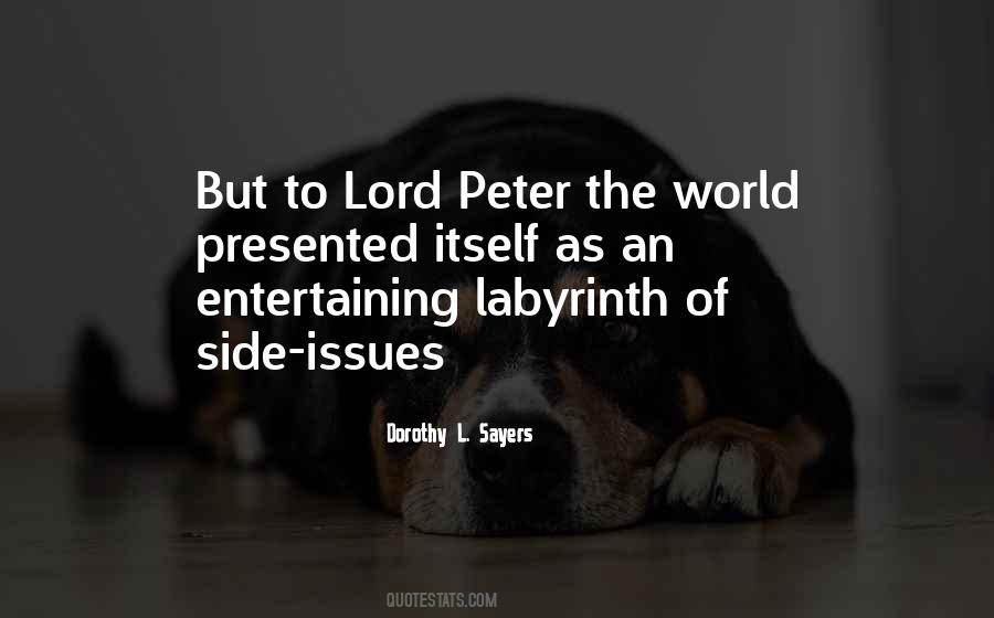 Lord Peter Quotes #281850