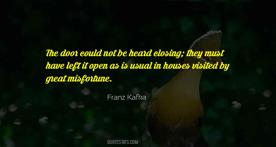 Closing The Door Quotes #1866795