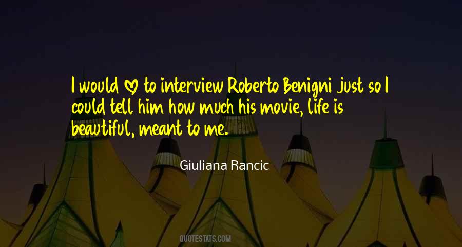 Movie Life Is Beautiful Quotes #1272967