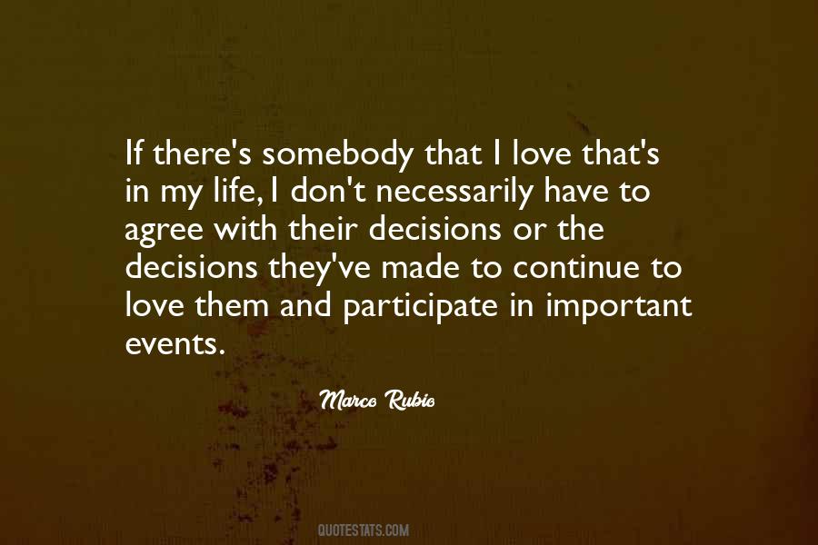 Love Events Quotes #8394