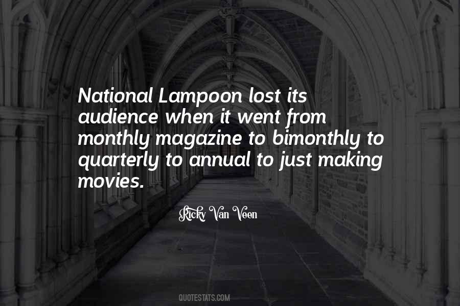 Quotes About Lampoon #1723370