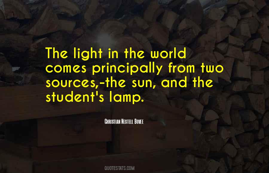 Quotes About Lamp Light #1400093
