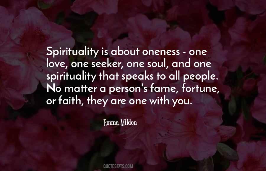 Oneness Spirituality Quotes #592745
