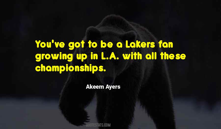 Quotes About Lakers Fans #603597