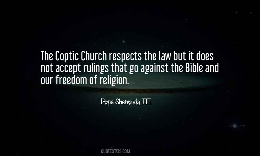 Coptic Church Quotes #1773778