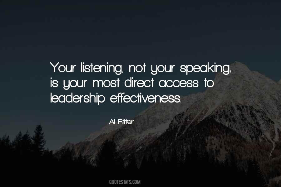 Leadership Speech Quotes #1189776