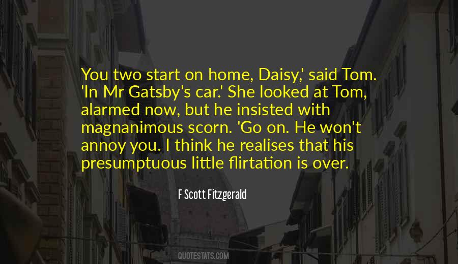 Tom And Gatsby Quotes #1616921