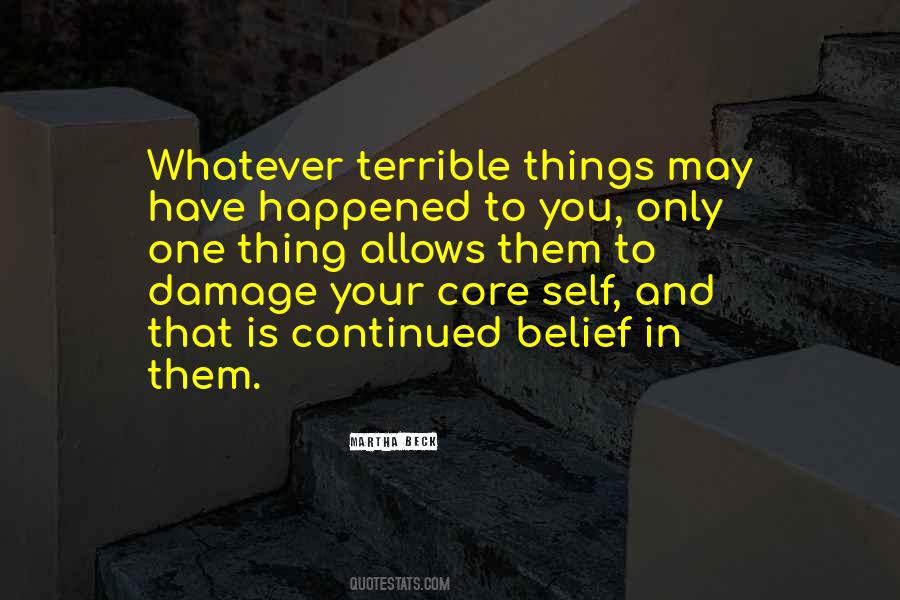 Core Belief Quotes #1577625