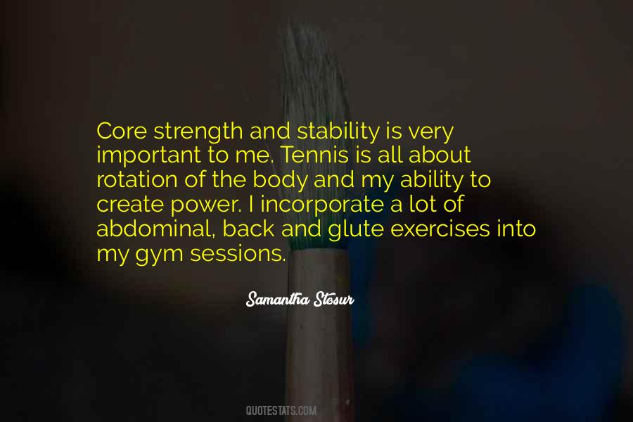 Core Stability Quotes #1671081
