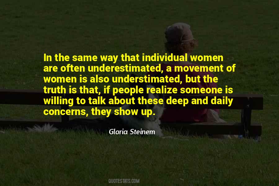 Feminism Gloria Steinem Quotes #270455