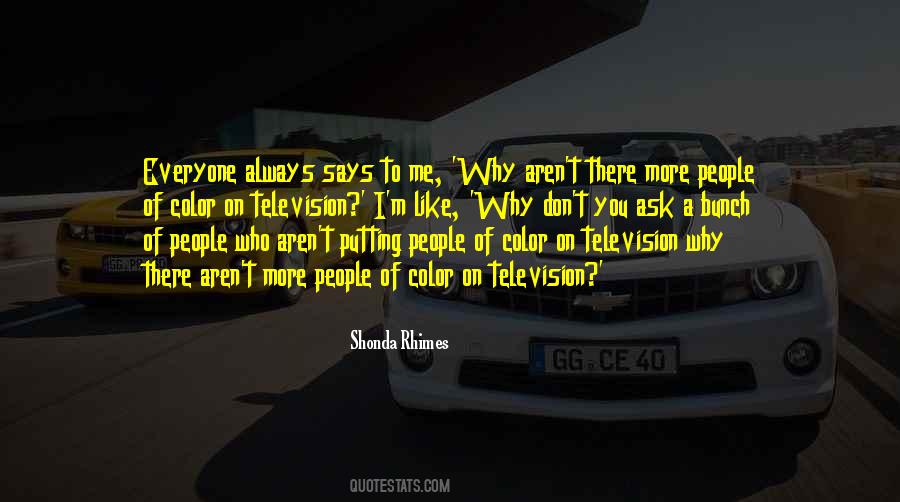 Color Television Quotes #1263404