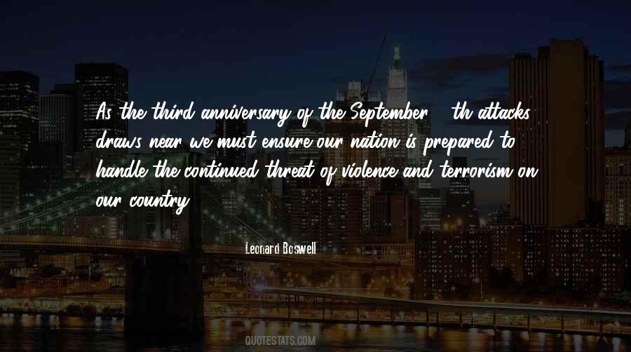 September The 11th Quotes #1725344