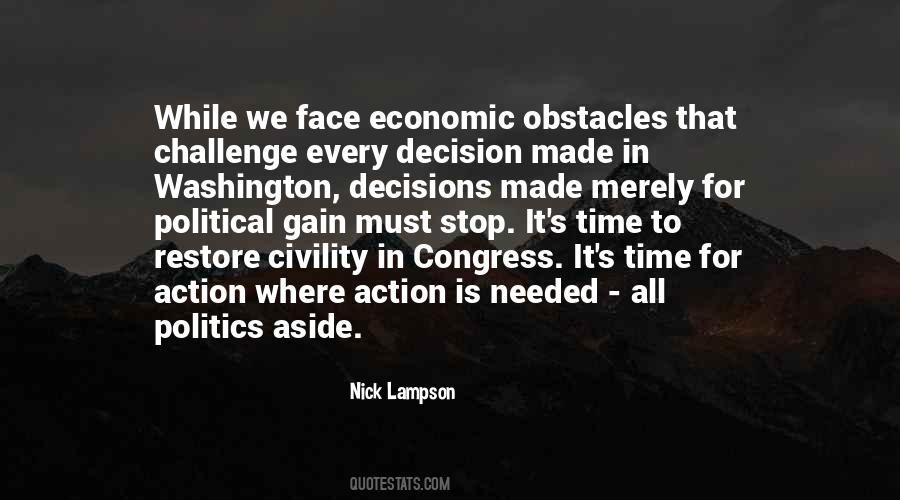 Political Decision Quotes #1367859