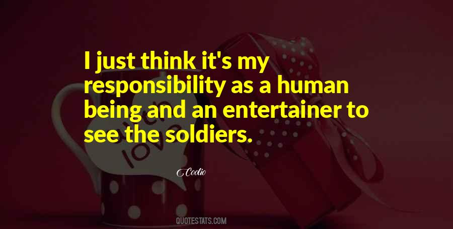 Being An Entertainer Quotes #1756486