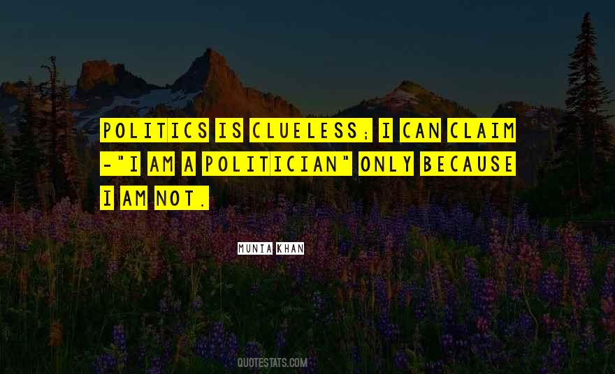 I Am Not A Politician Quotes #1291335